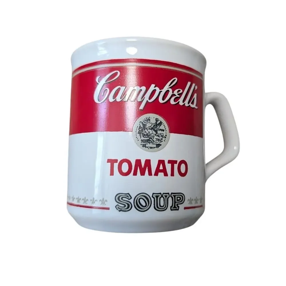 CAMPBELLS Tomato Soup Mug; Vintage 1960's; Made in England; English & French